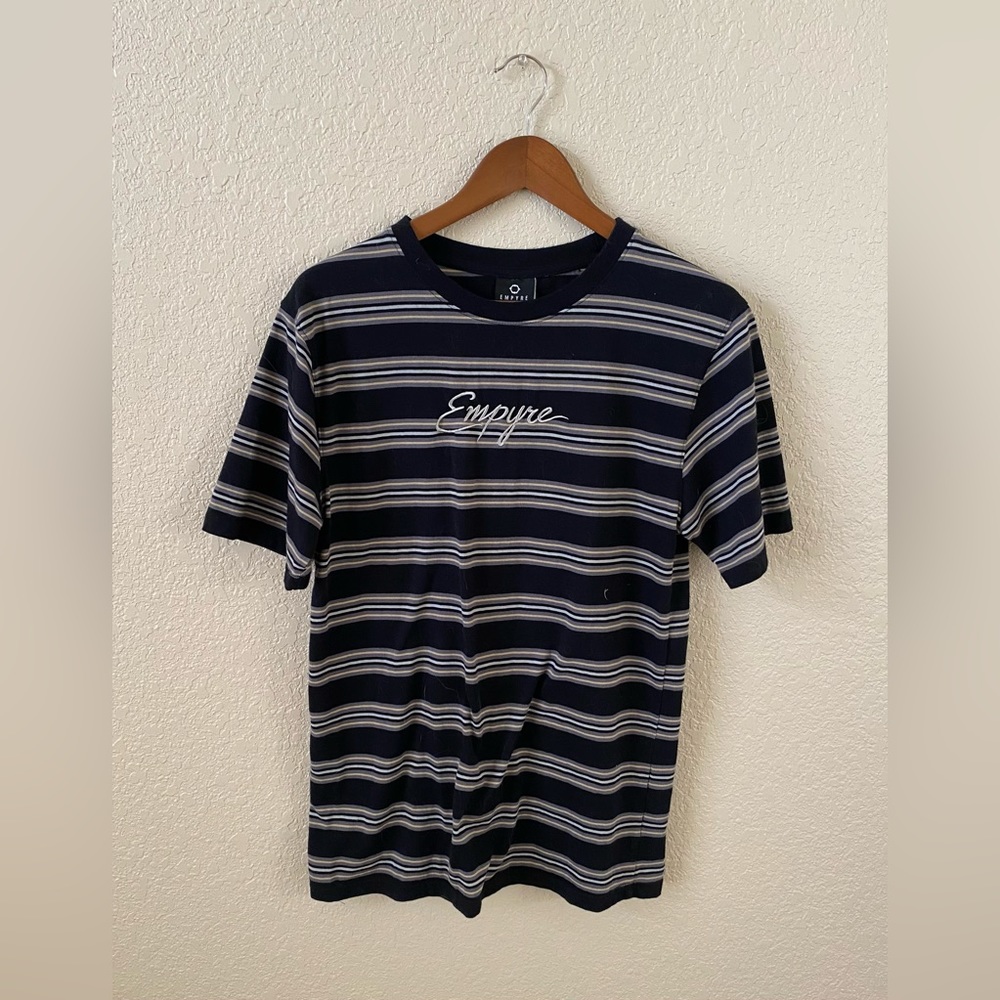 EMPYRE striped patterned baggy t shirt